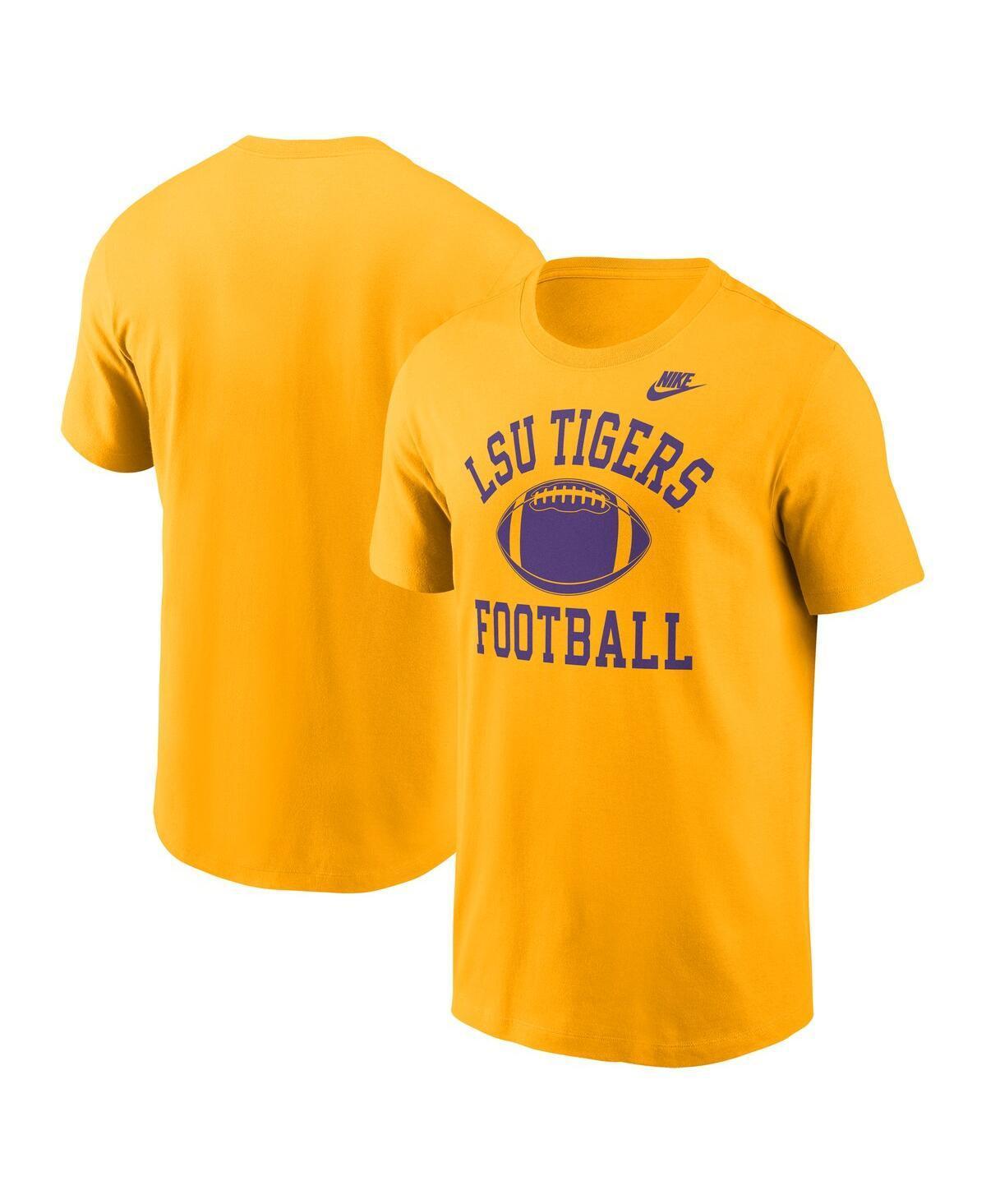 Nike Mens Gold Lsu Tigers Legacy Football Icon T-Shirt Product Image