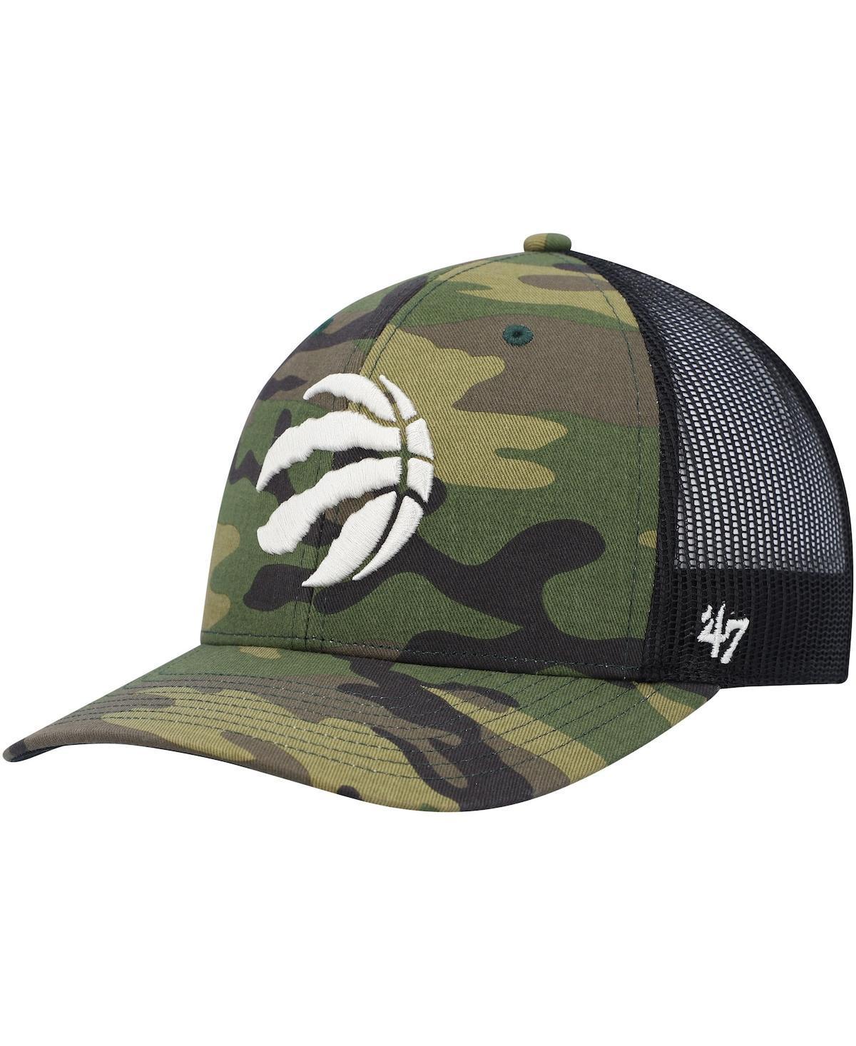 Mens 47 Brand Camo Toronto Raptors Trucker Snapback Hat - Camo Product Image