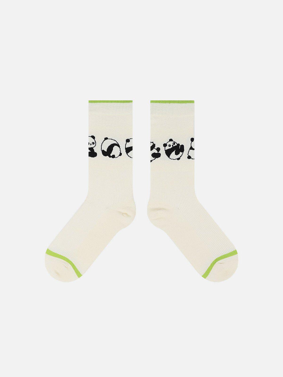 Cartoon Panda Mid-Calf Socks Product Image