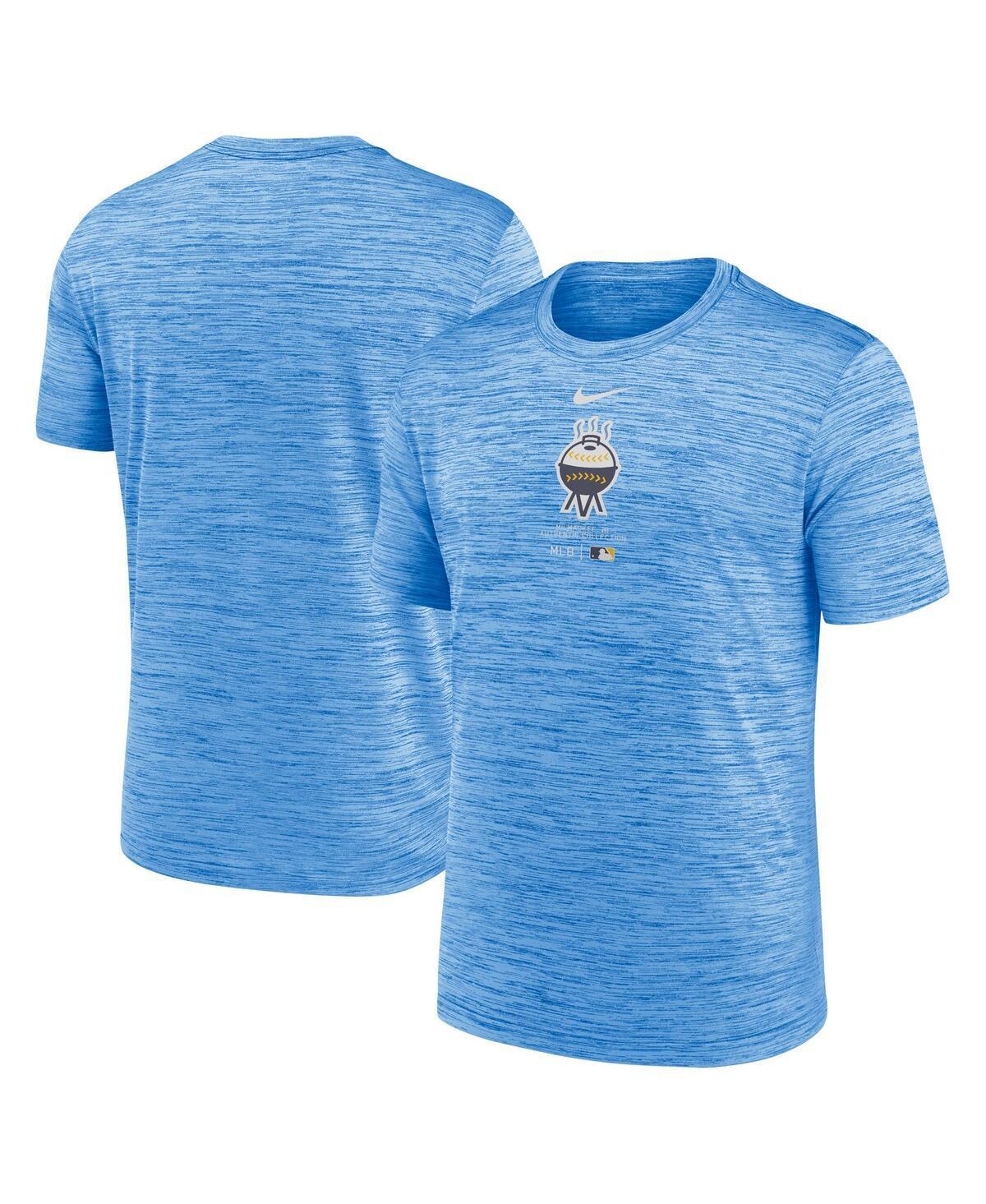 Mens Nike Powder Blue Milwaukee Brewers City Connect Practice Velocity Performance T-shirt Product Image