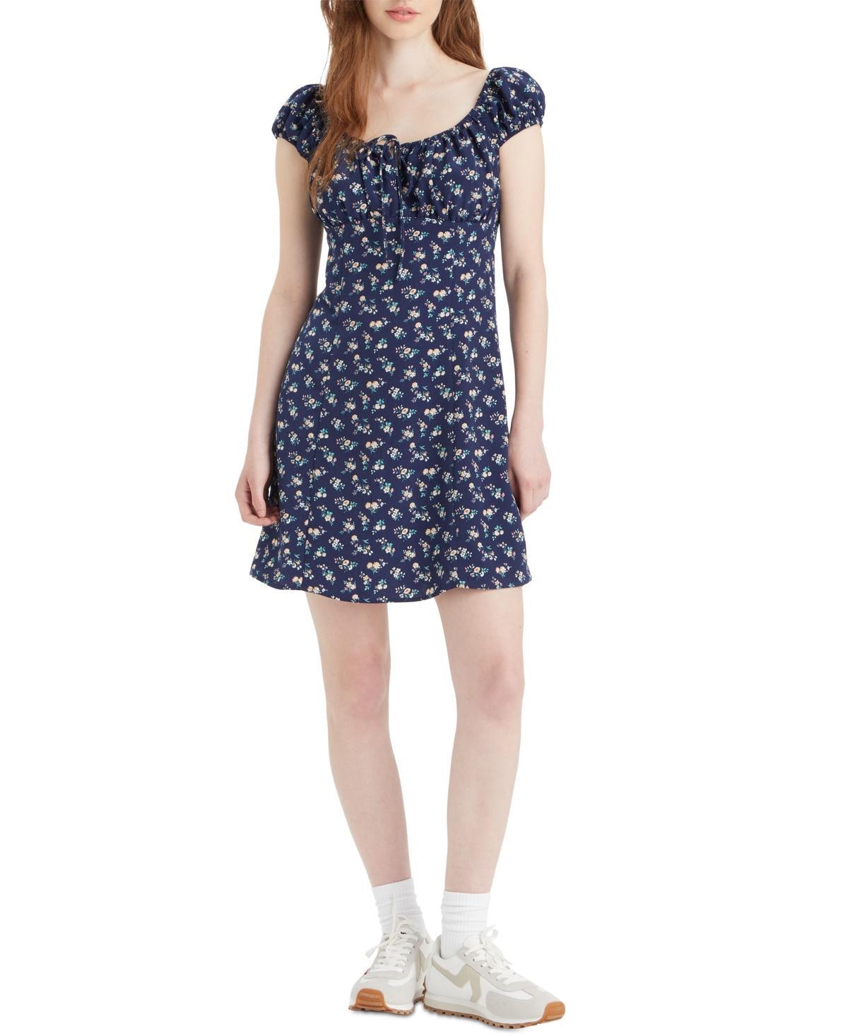 Levis Womens Clementine Printed Cap-Sleeve Dress Product Image