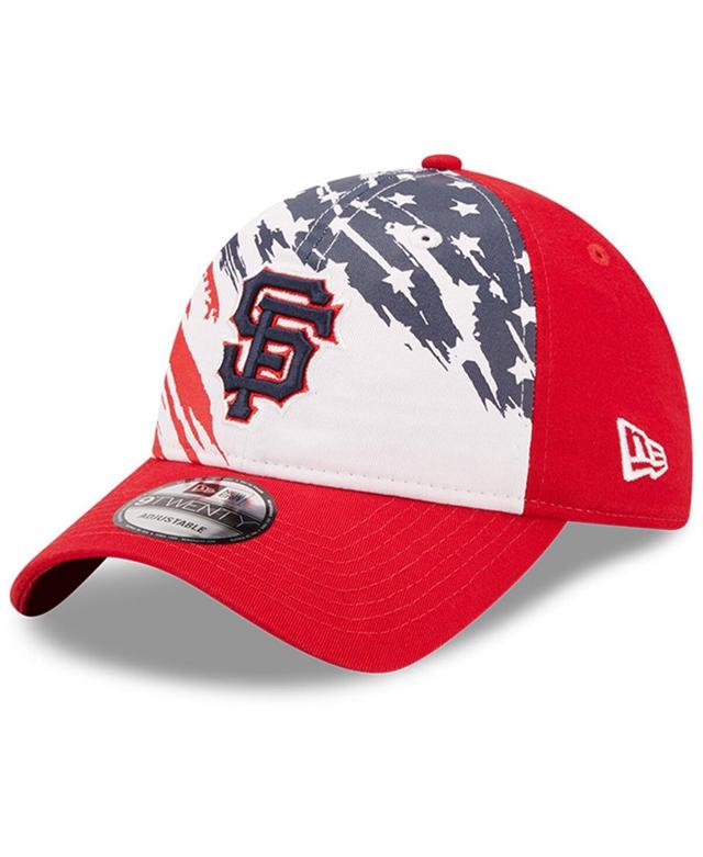 Mens New Era Red San Francisco Giants 2022 4Th Of July 9TWENTY Adjustable Hat Product Image