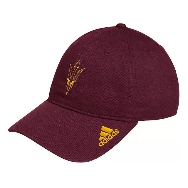 Mens adidas Maroon Arizona State Sun Devils Locker Room Logo Slouch Adjustable Hat Product Image