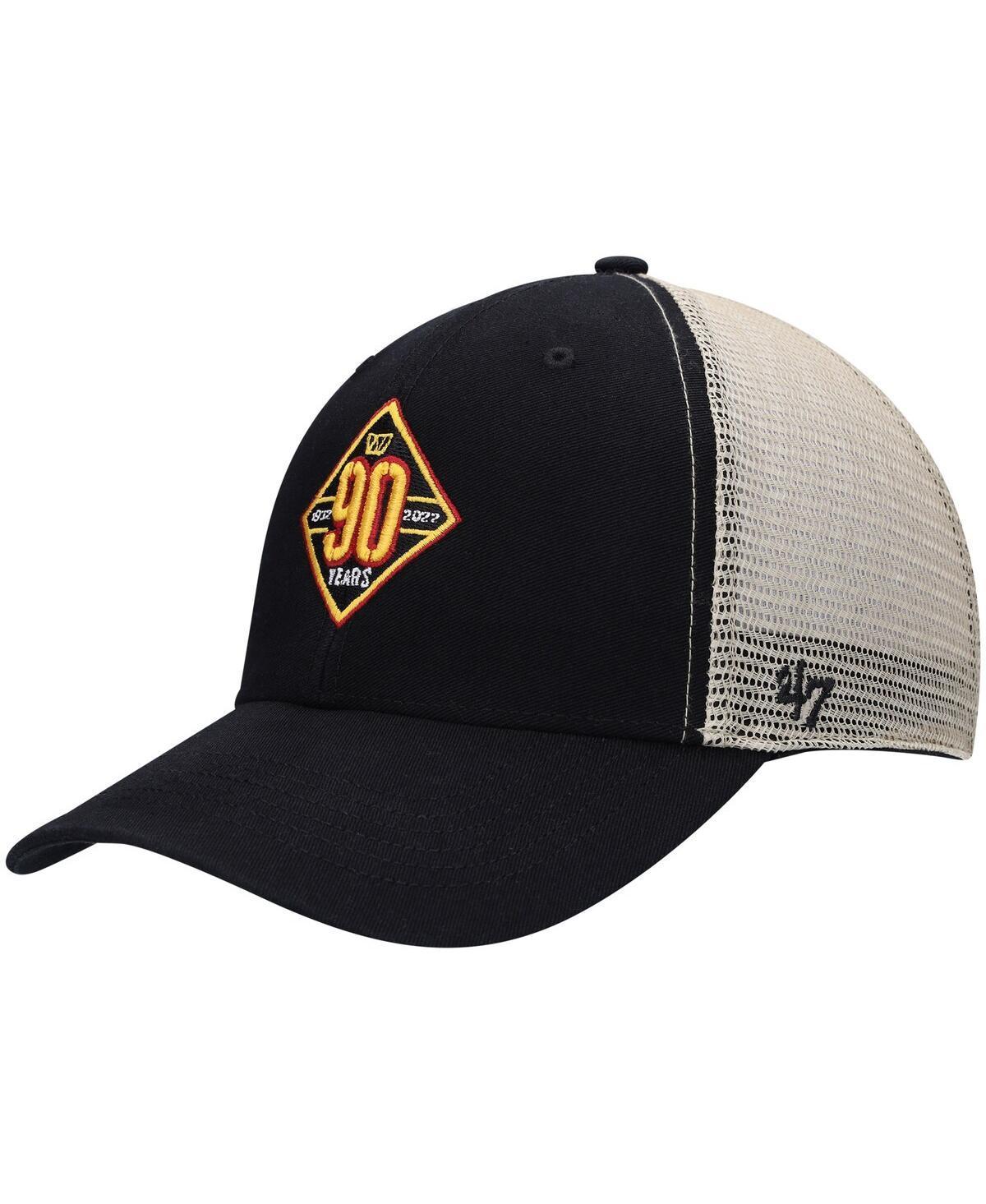 Mens 47 Brand Black Washington Commanders 90th Season Mvp Trucker Snapback Hat - Black Product Image