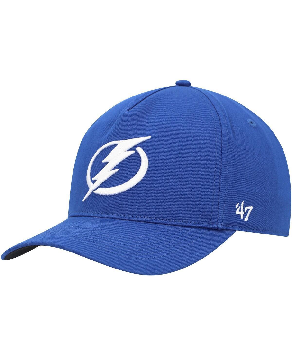 Mens 47 Brand Blue Tampa Bay Lightning Primary Hitch Snapback Hat Product Image