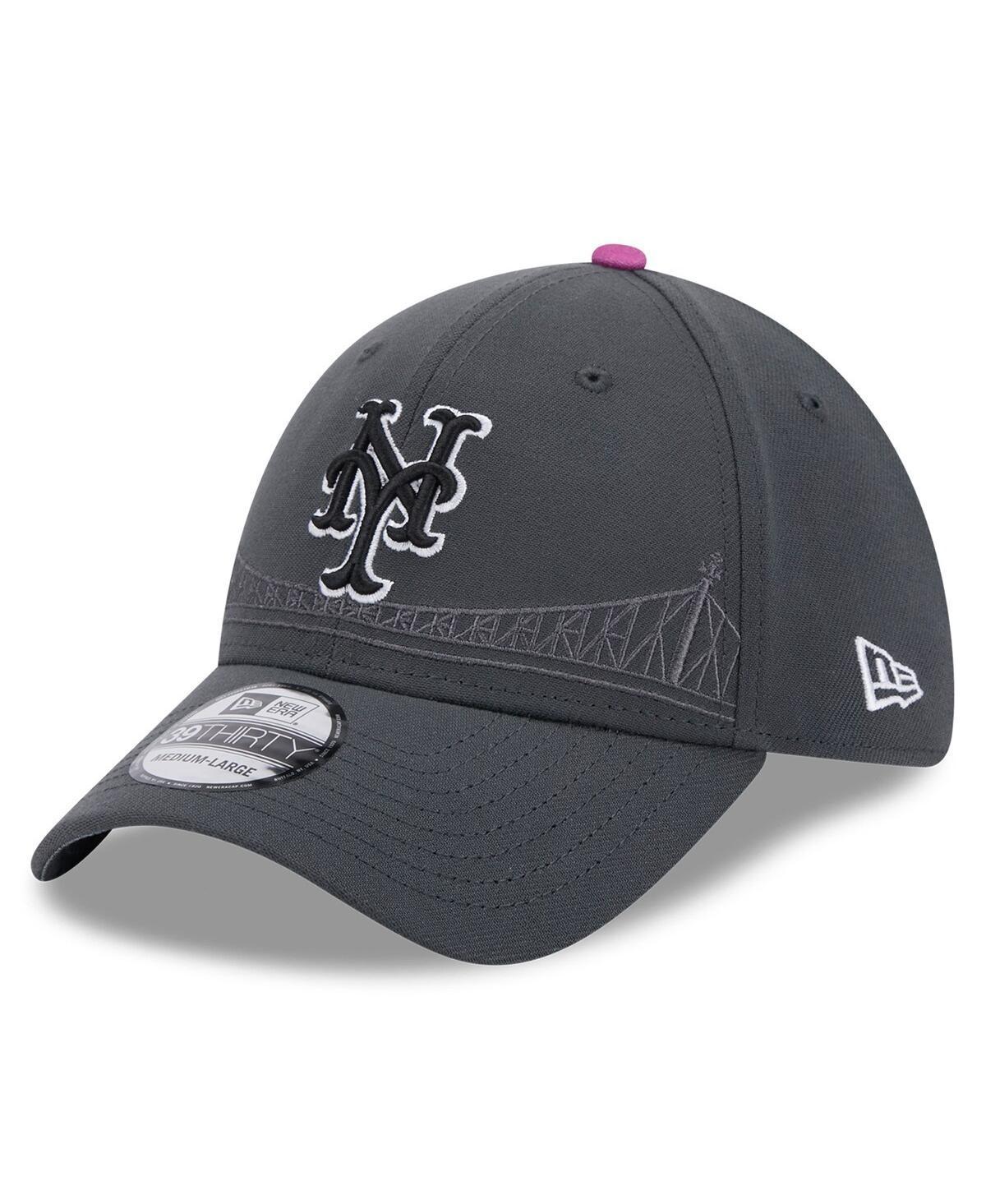 Mens New Era Graphite New York Mets 2024 City Connect 39THIRTY Flex Hat Product Image