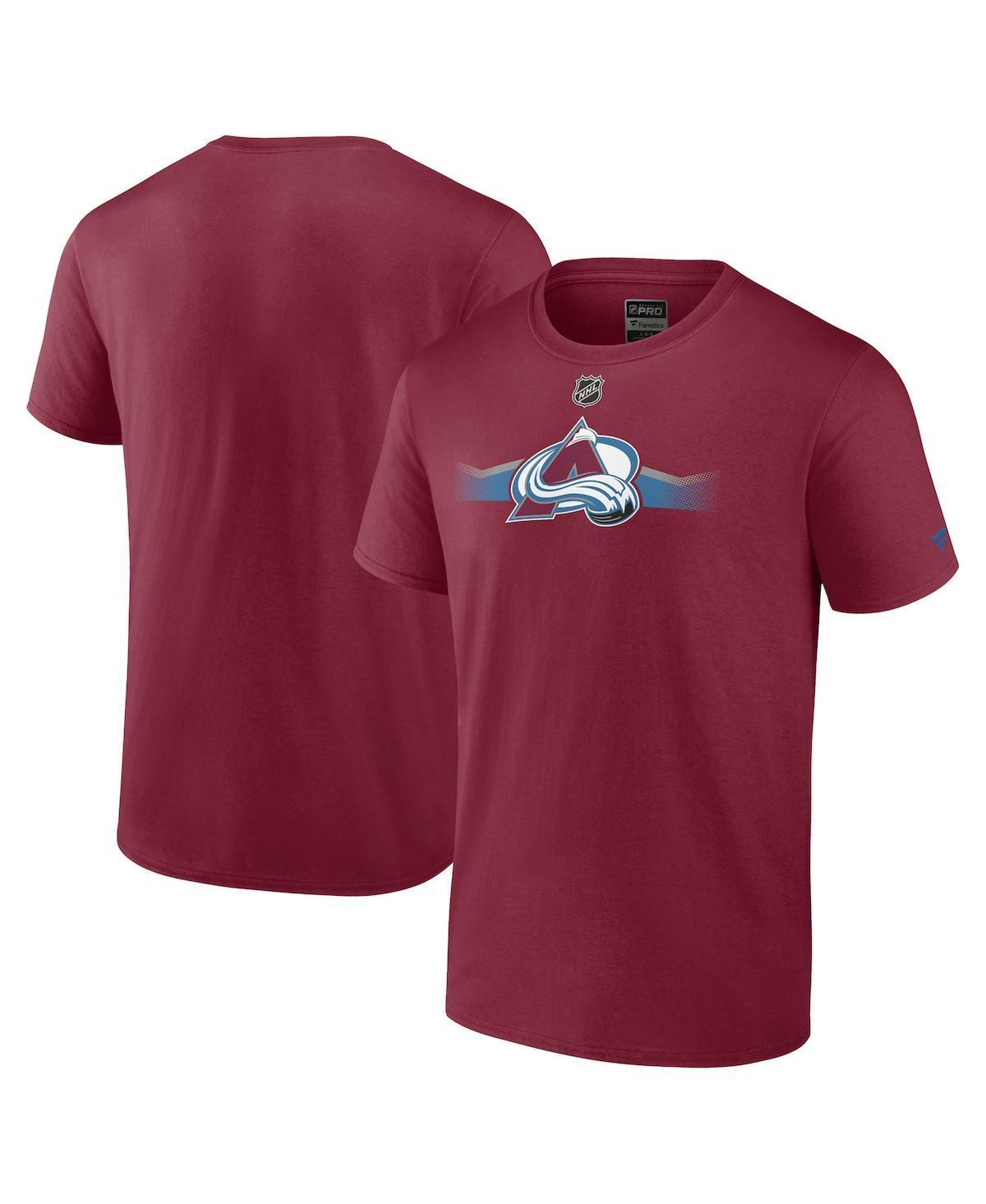 Mens Fanatics Branded Burgundy Colorado Avalanche Authentic Pro Secondary Replen T-Shirt Product Image