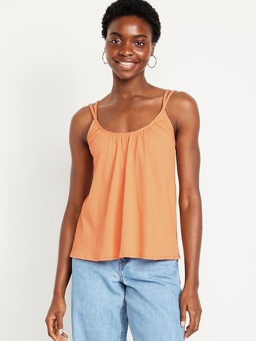 Strappy Tie-Back Tank Top Product Image