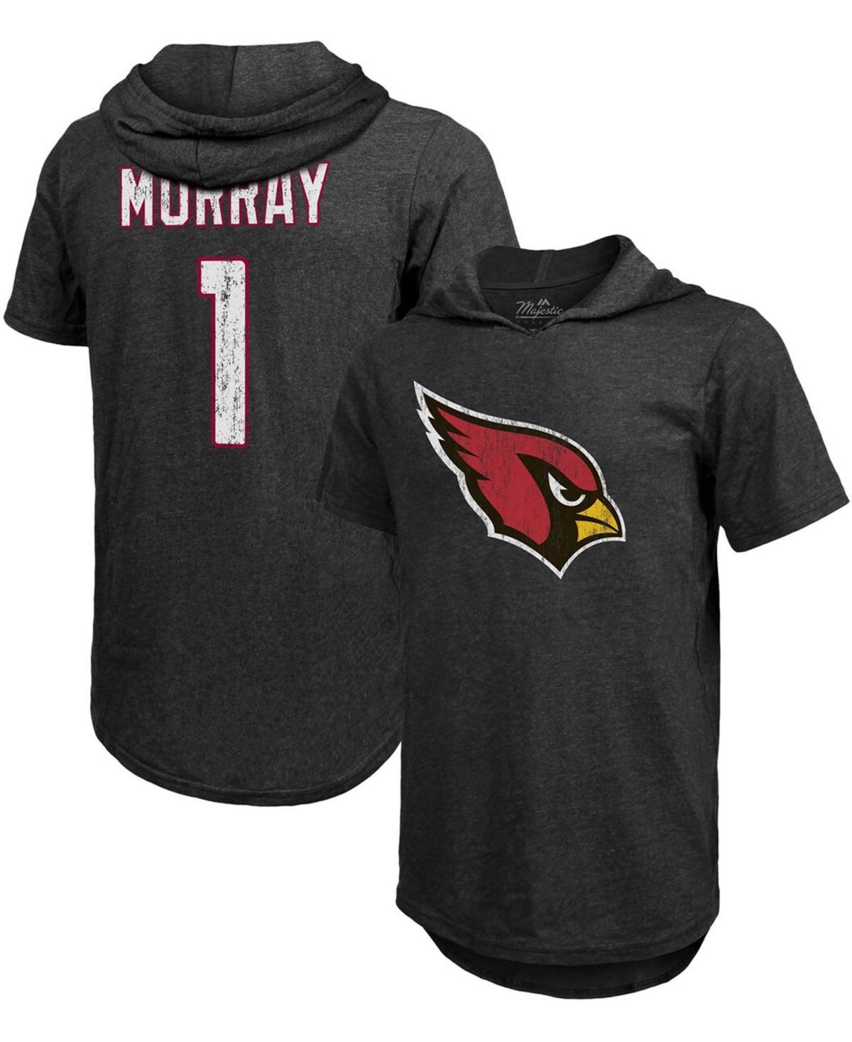 Mens Kyler Murray Black Arizona Cardinals Player Name Number Tri-Blend Hoodie T-shirt Product Image