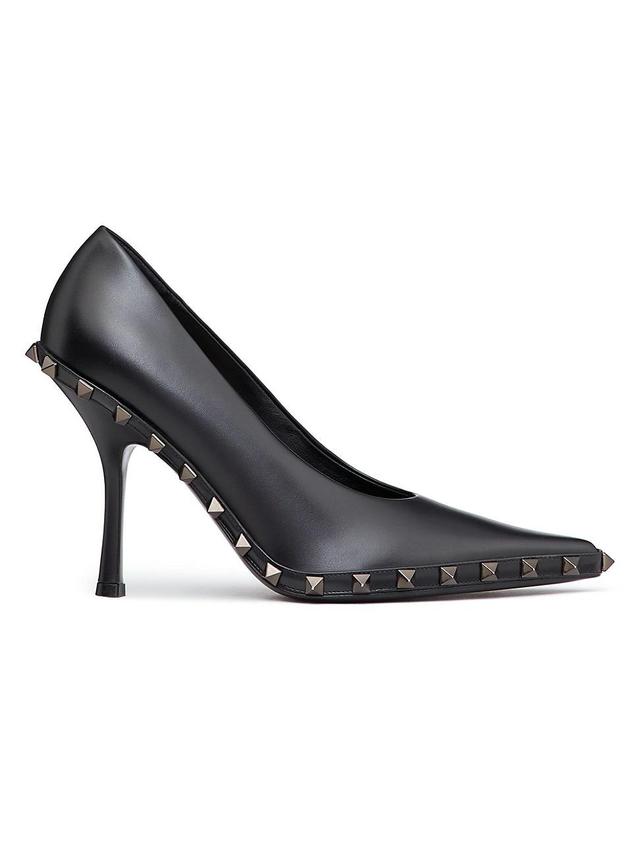 Womens Rockstud Pumps In Calfskin With Tone-On-Tone Studs Product Image