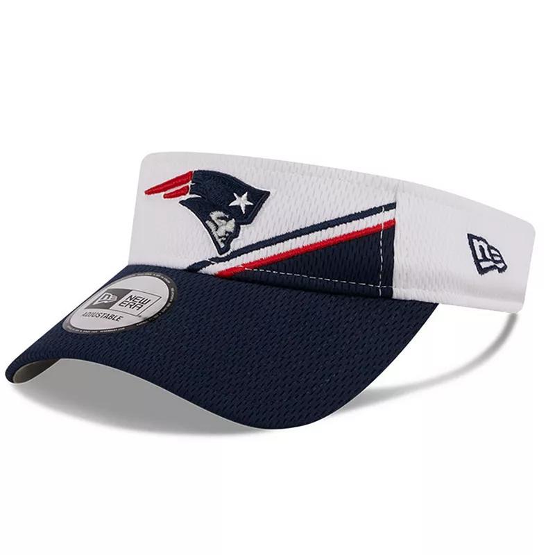 Mens New Era /Navy New England Patriots 2023 Sideline Adjustable Visor Product Image