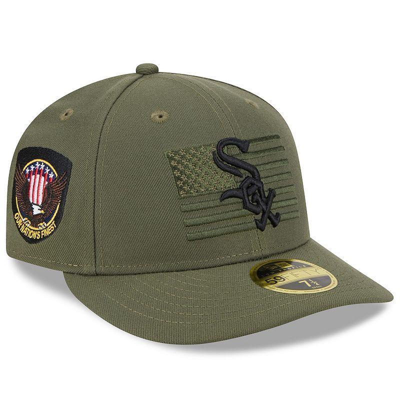 Mens New Era Green Chicago White Sox 2023 Armed Forces Day Low Profile 59FIFTY Fitted Hat Product Image