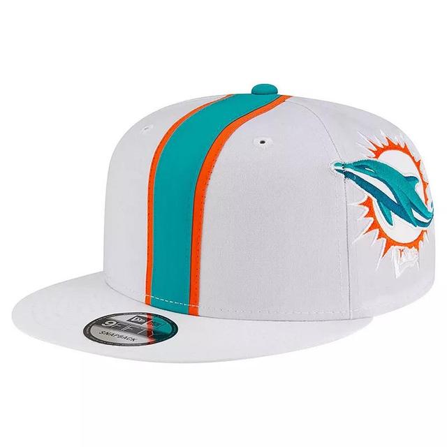 Mens New Era Miami Dolphins Helmet 9FIFTY Snapback Hat Product Image