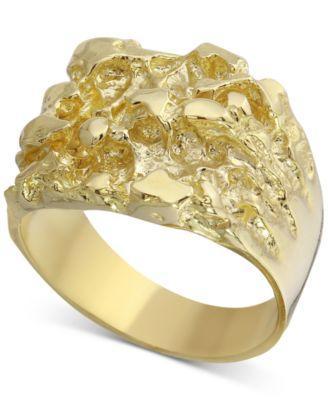 Mens Nugget Ring in 10k Gold Product Image