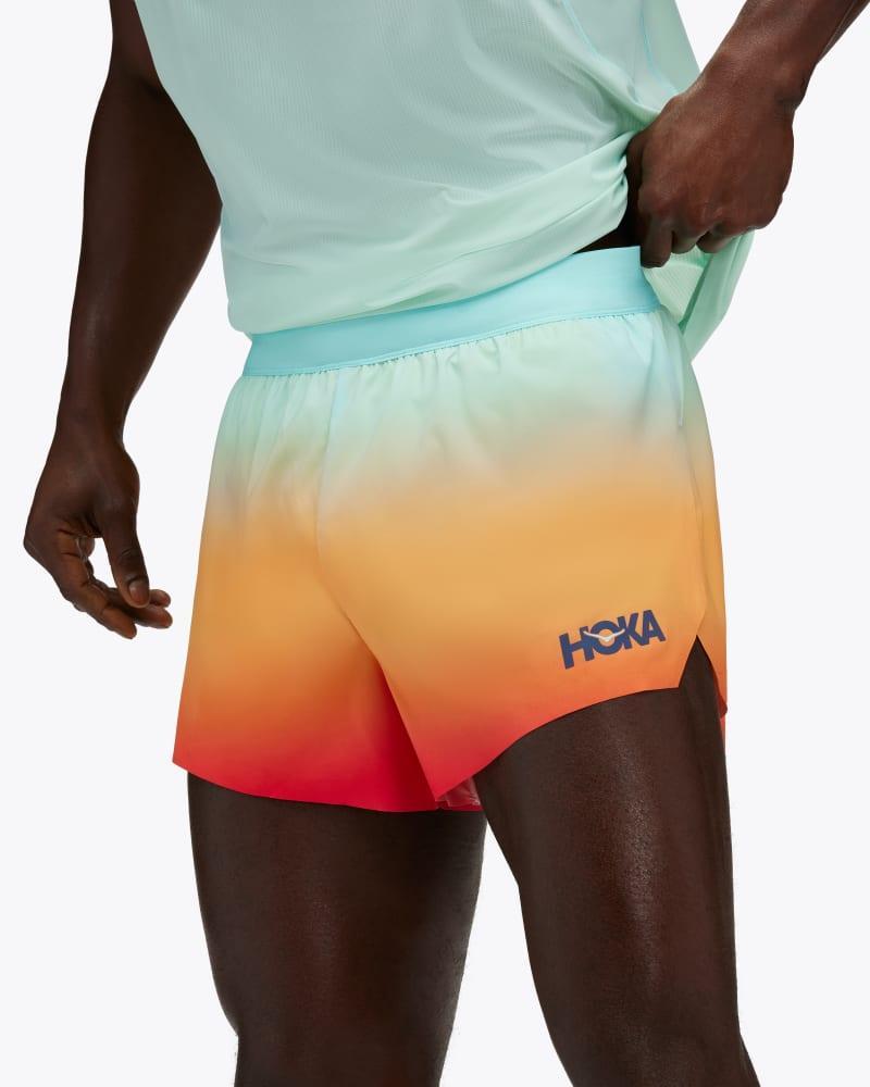 HOKA Mens Race Day Split Short in Cloudless Ombre, Size XXL Product Image