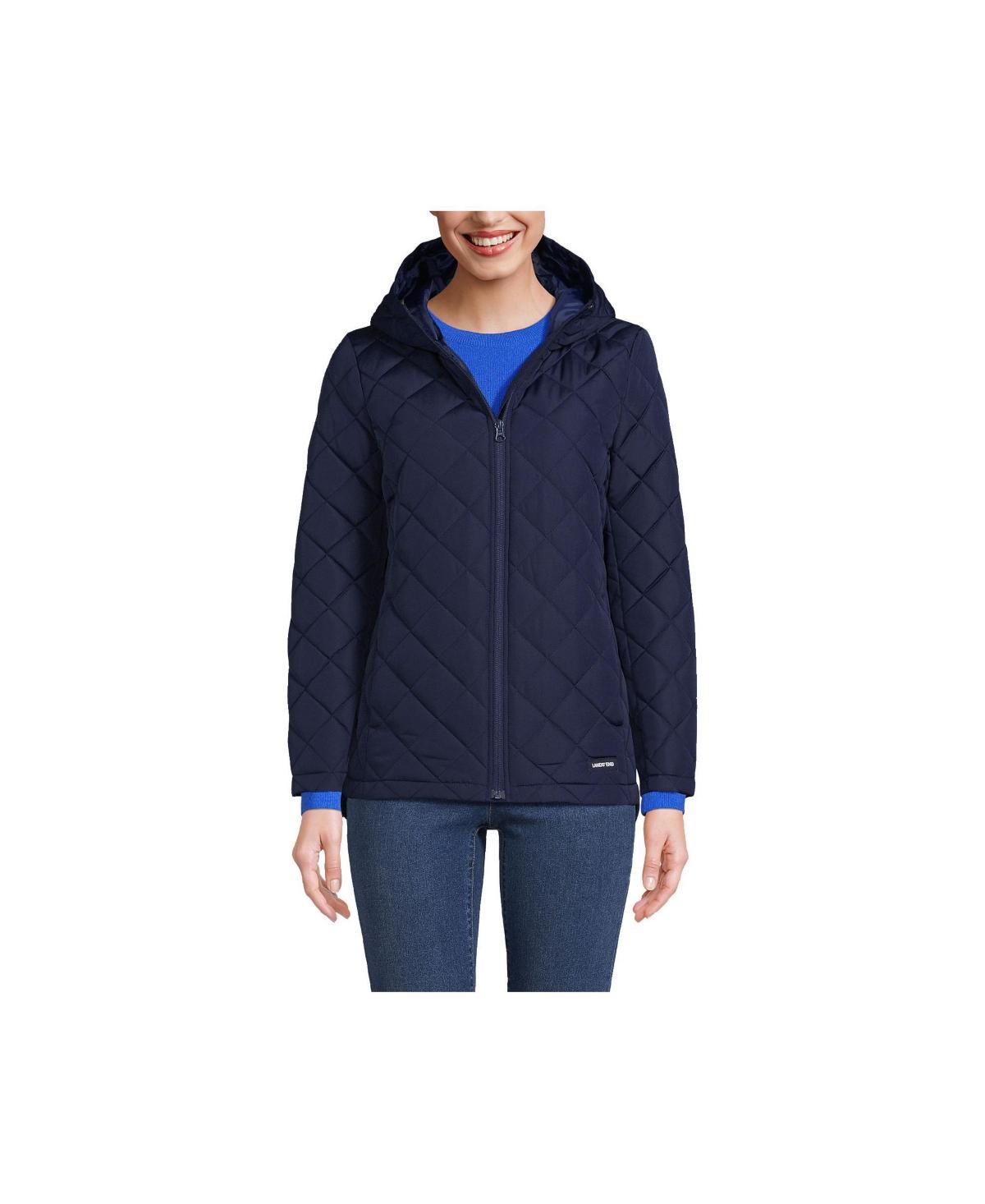 Womens Lands End Insulated Jacket Bright Red Product Image