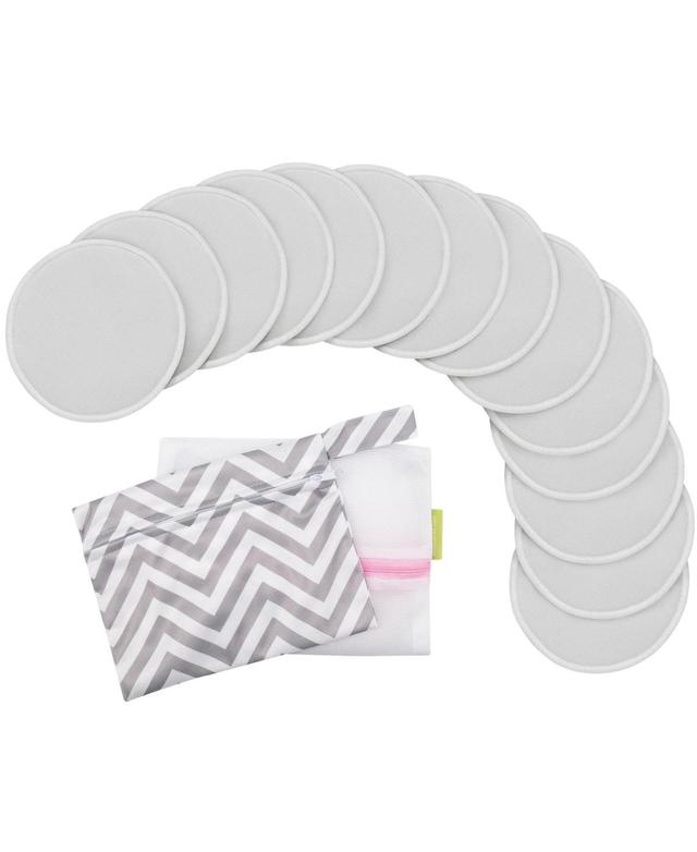 KeaBabies Maternity 14pk Soothe Reusable Nursing Pads for Breastfeeding, 4-Layers Organic Breast Pads, Washable Nipple Pads Product Image