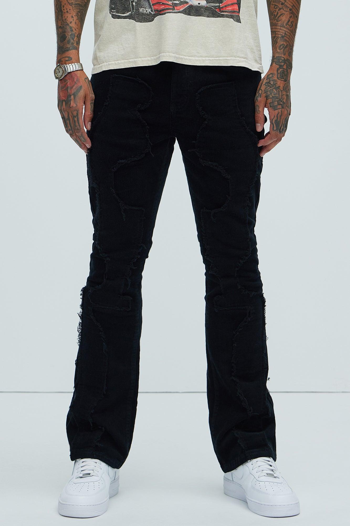 Feeling Good Slim Corduroy Pants - Black product image