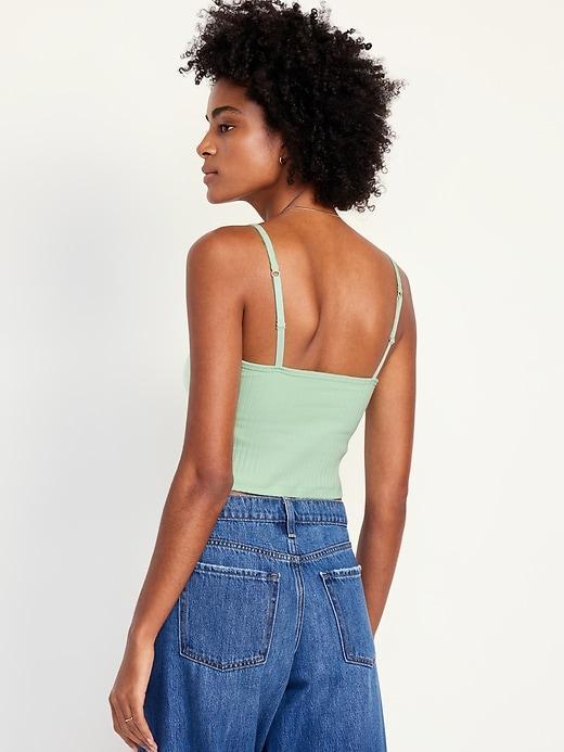 Fitted Ultra-Crop Ribbed Cami Product Image