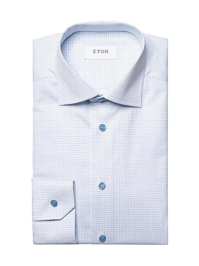 Mens Slim-Fit Micro Check Shirt Product Image