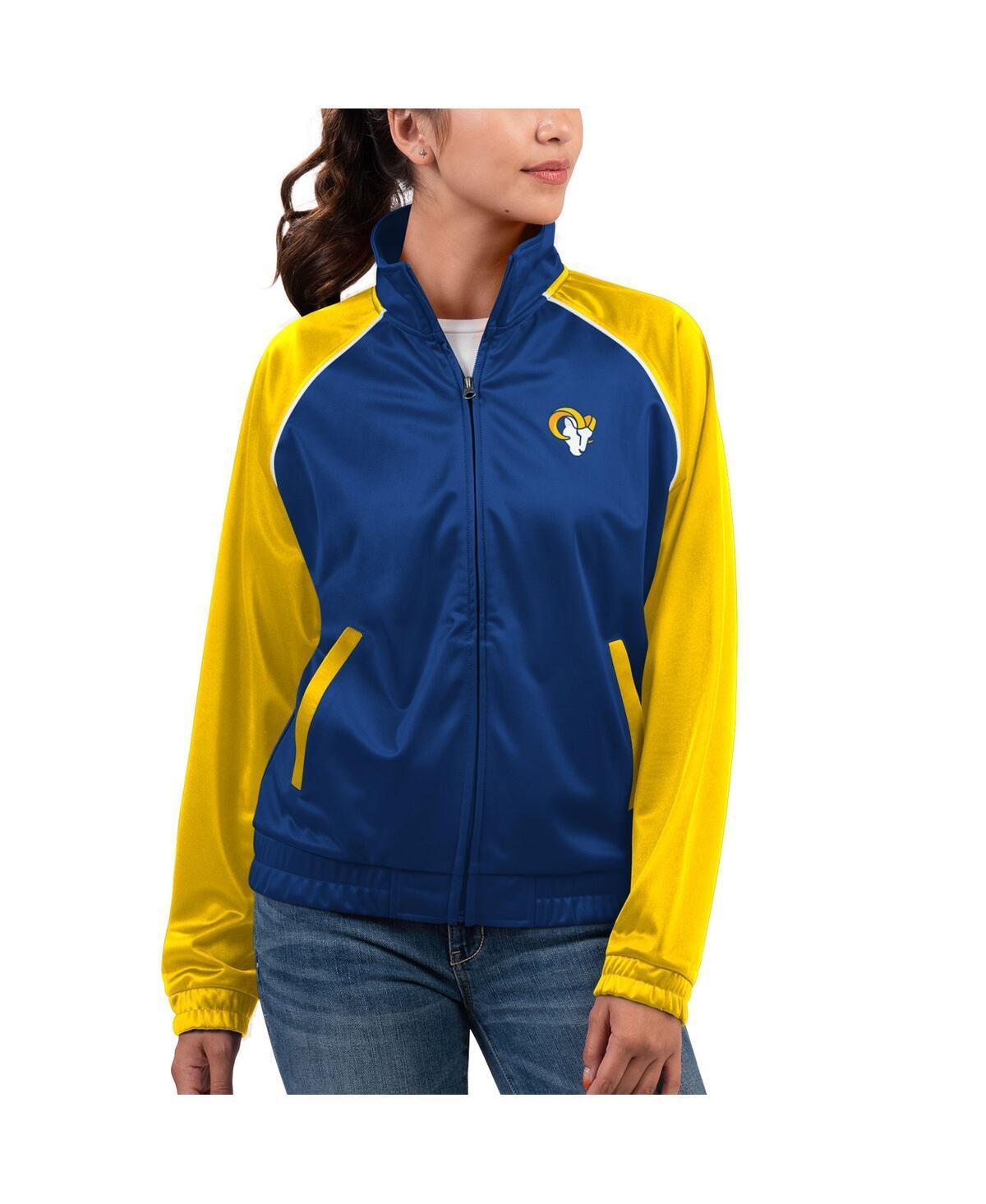 Womens G-iii 4Her by Carl Banks Royal Los Angeles Rams Showup Fashion Dolman Full-Zip Track Jacket Product Image