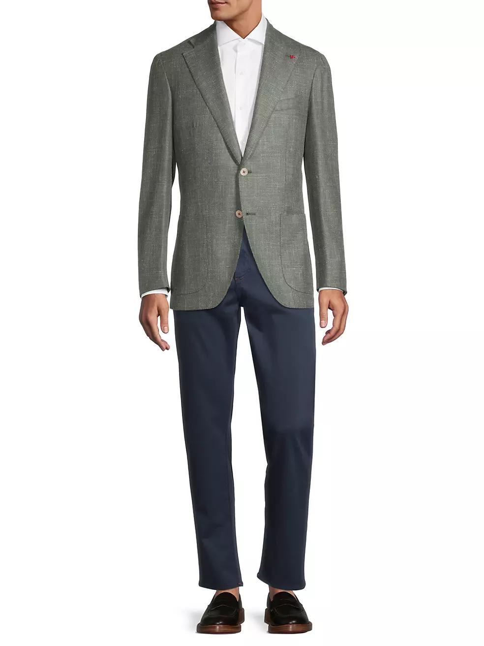 Wool & Silk-Blend Sports Jacket Product Image