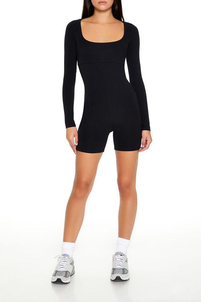 Fitted Long-Sleeve Romper | Forever 21 Product Image