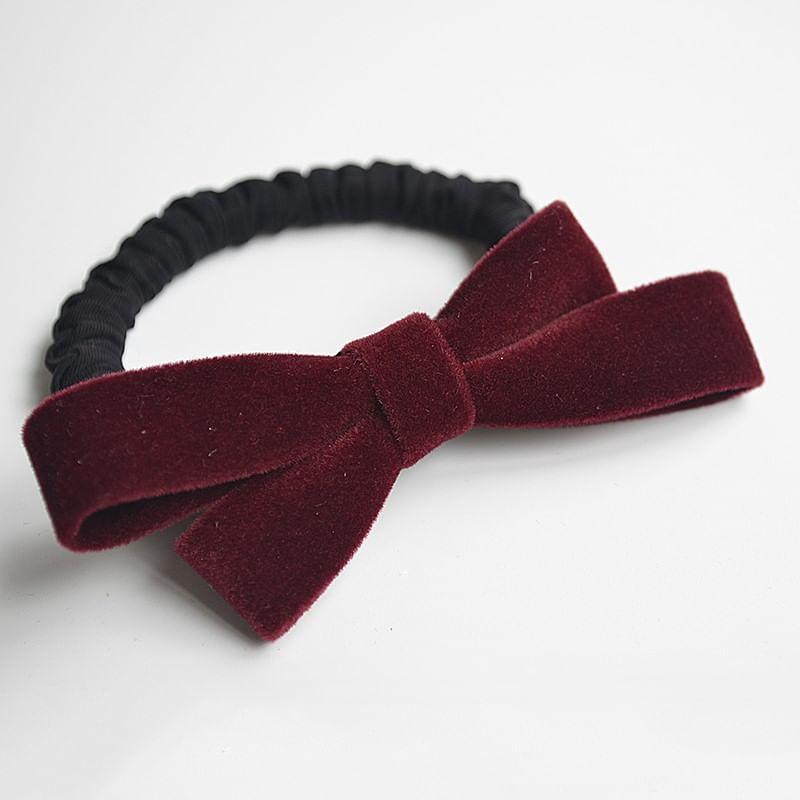 Velvet Bow Hair Tie Product Image