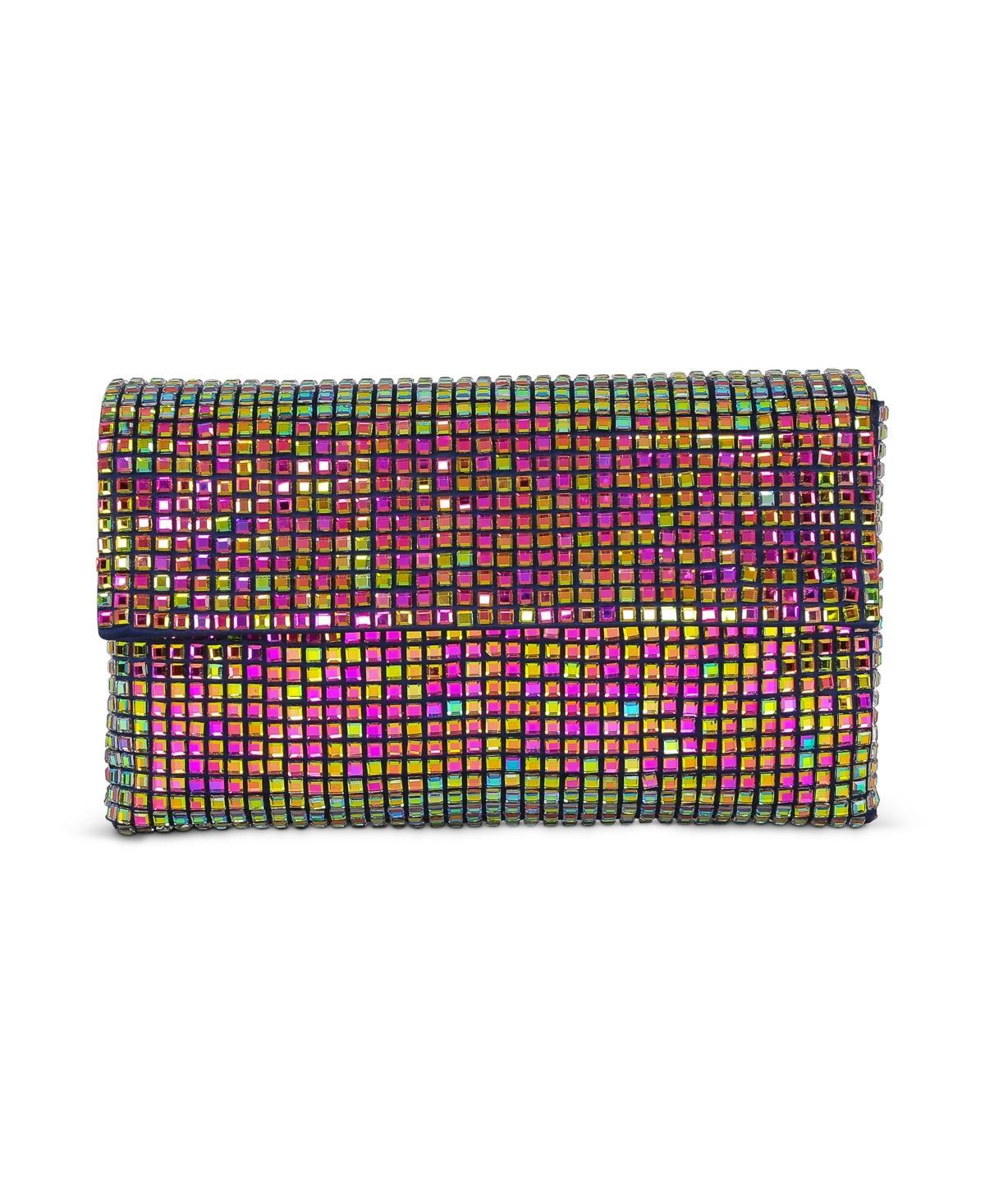 Jewel Badgley Mischka Womans Maria Fully Crystal Envelope Clutch Product Image