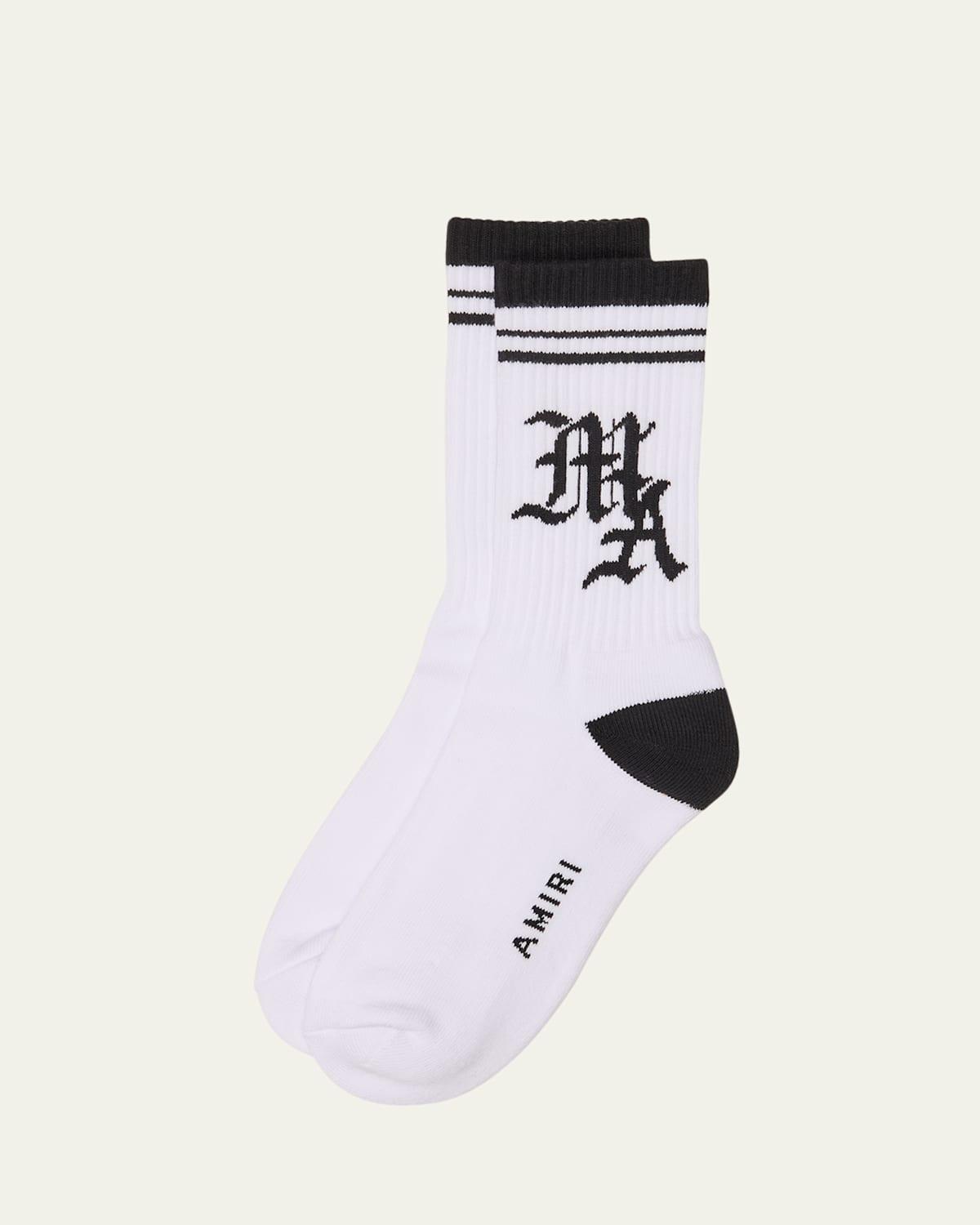 Mens MA Stripe Crew Socks Product Image