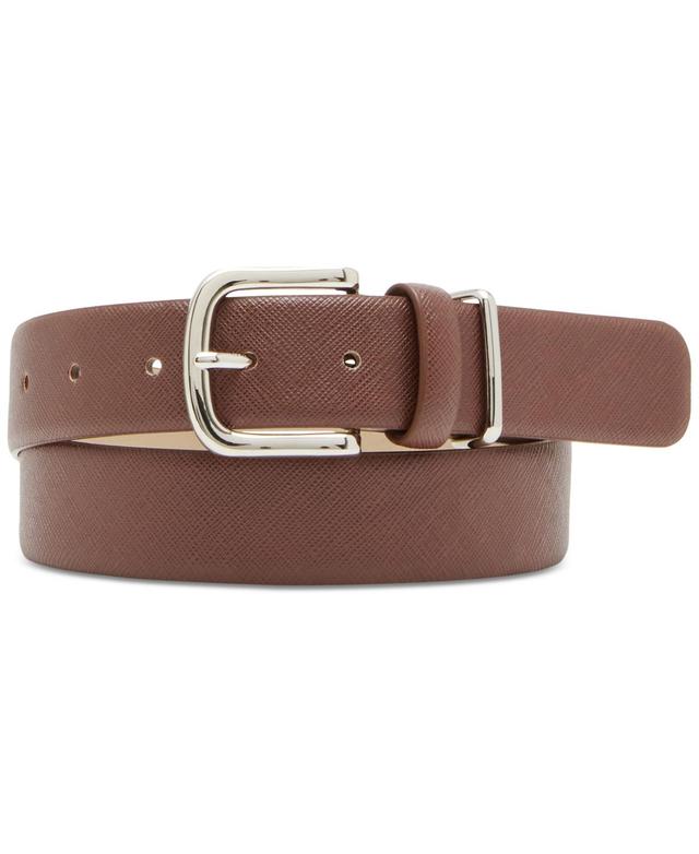 Steve Madden Womens Classic Buckle Leather Belt Product Image