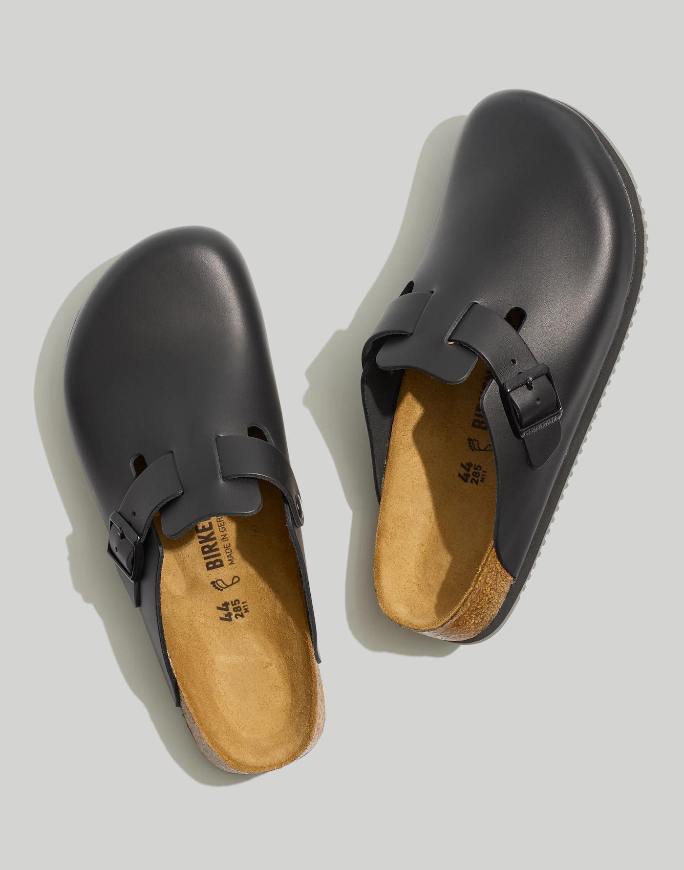 Birkenstock® Boston Grip Leather Clogs Product Image