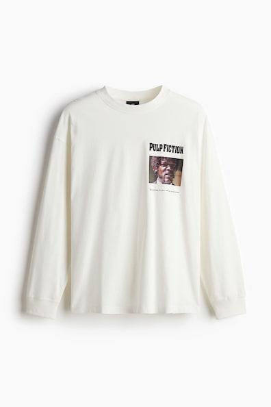 Oversized Fit Printed Jersey Shirt Product Image