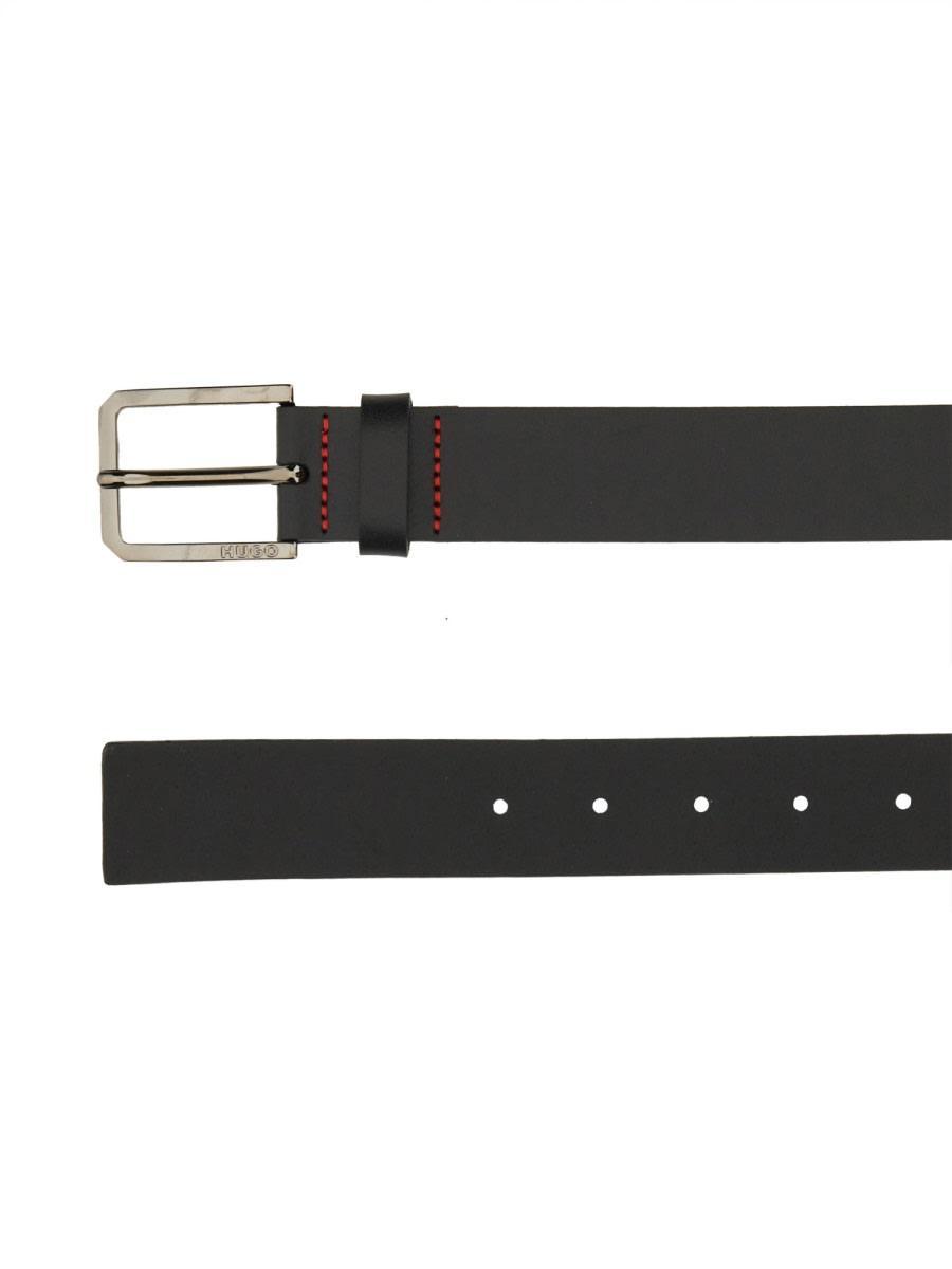 Belt With Logo In Black Product Image