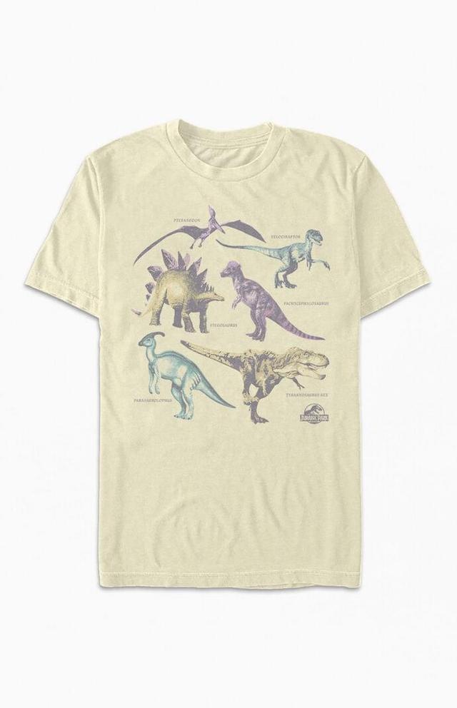 Women's Jurassic Park Dino Poster T-Shirt Product Image