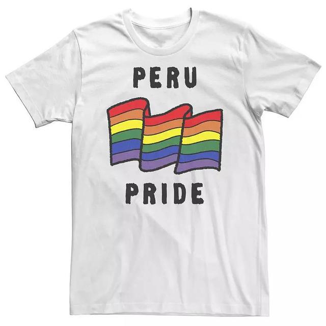 Big & Tall Fifth Sun Peru Pride Sketched Flag Tee, Mens Product Image