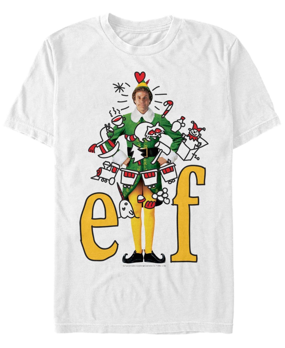 Mens Elf Doodles Short Sleeve T-shirt Product Image