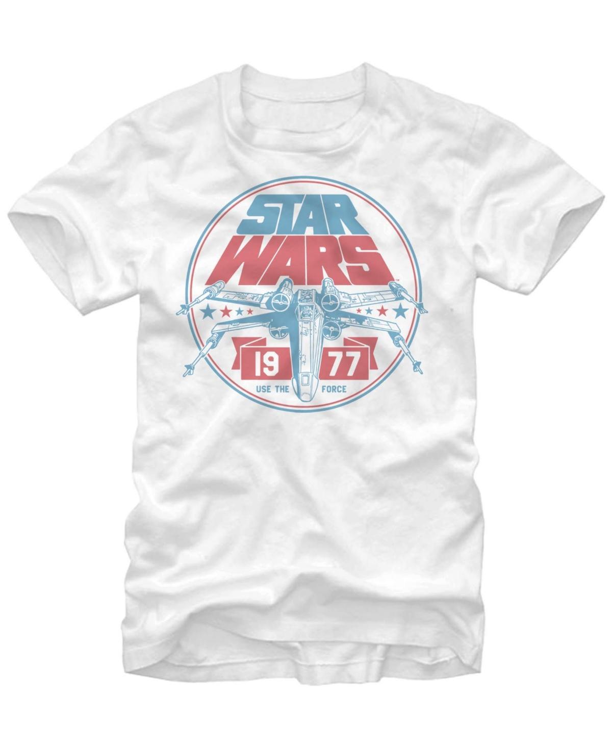 Mens Star Wars Patriotic X-Wing Vintage Badge Graphic Tee Product Image