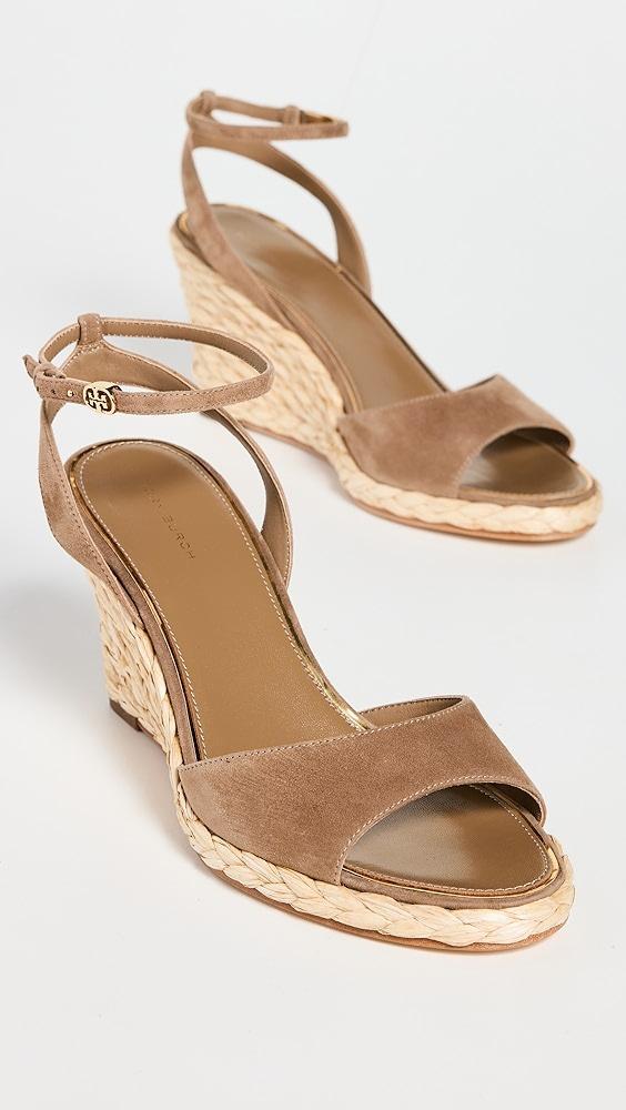 Tory Burch Raffia Wedge Sandals 80mm | Shopbop Product Image