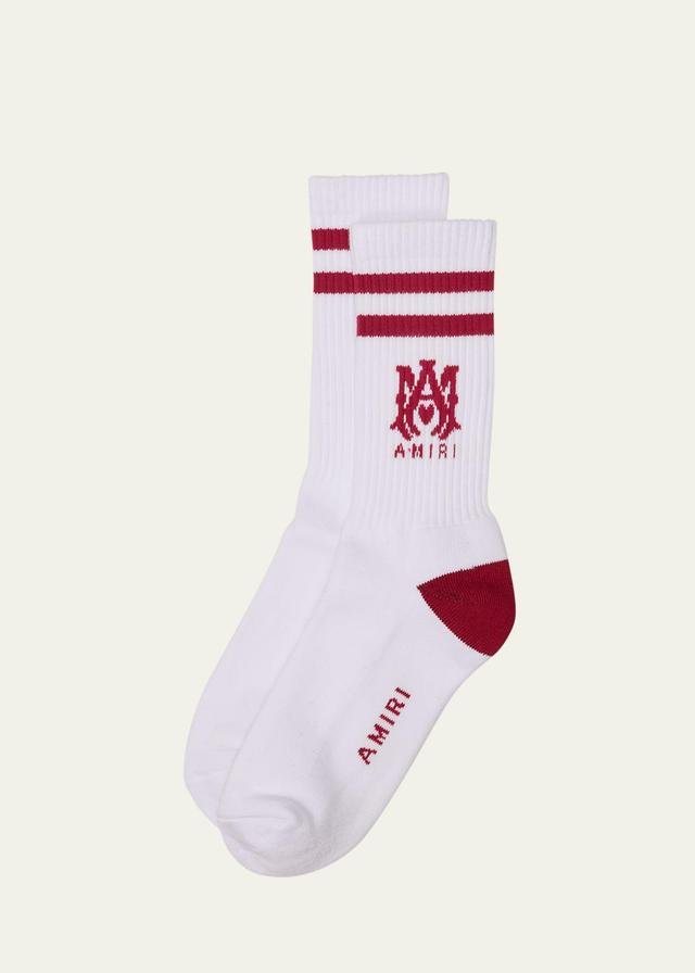 Mens MA Stripe Crew Socks Product Image