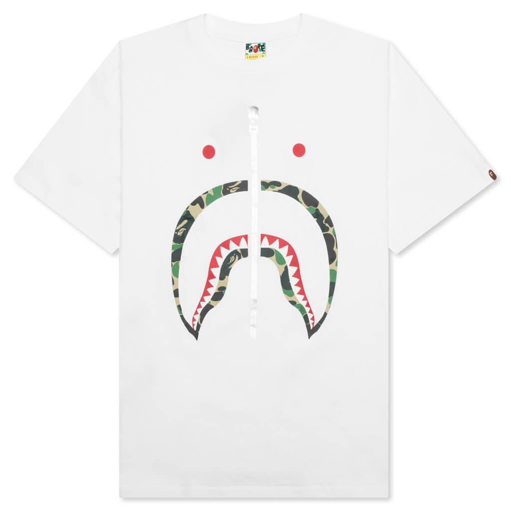 ABC Camo Shark Tee - White/Green Male Product Image