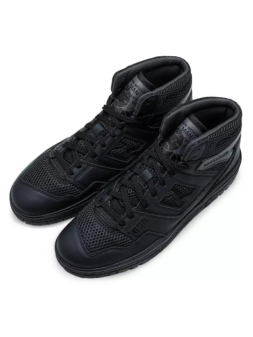 ​BB650 Leather & Mesh High-Top Sneakers Product Image