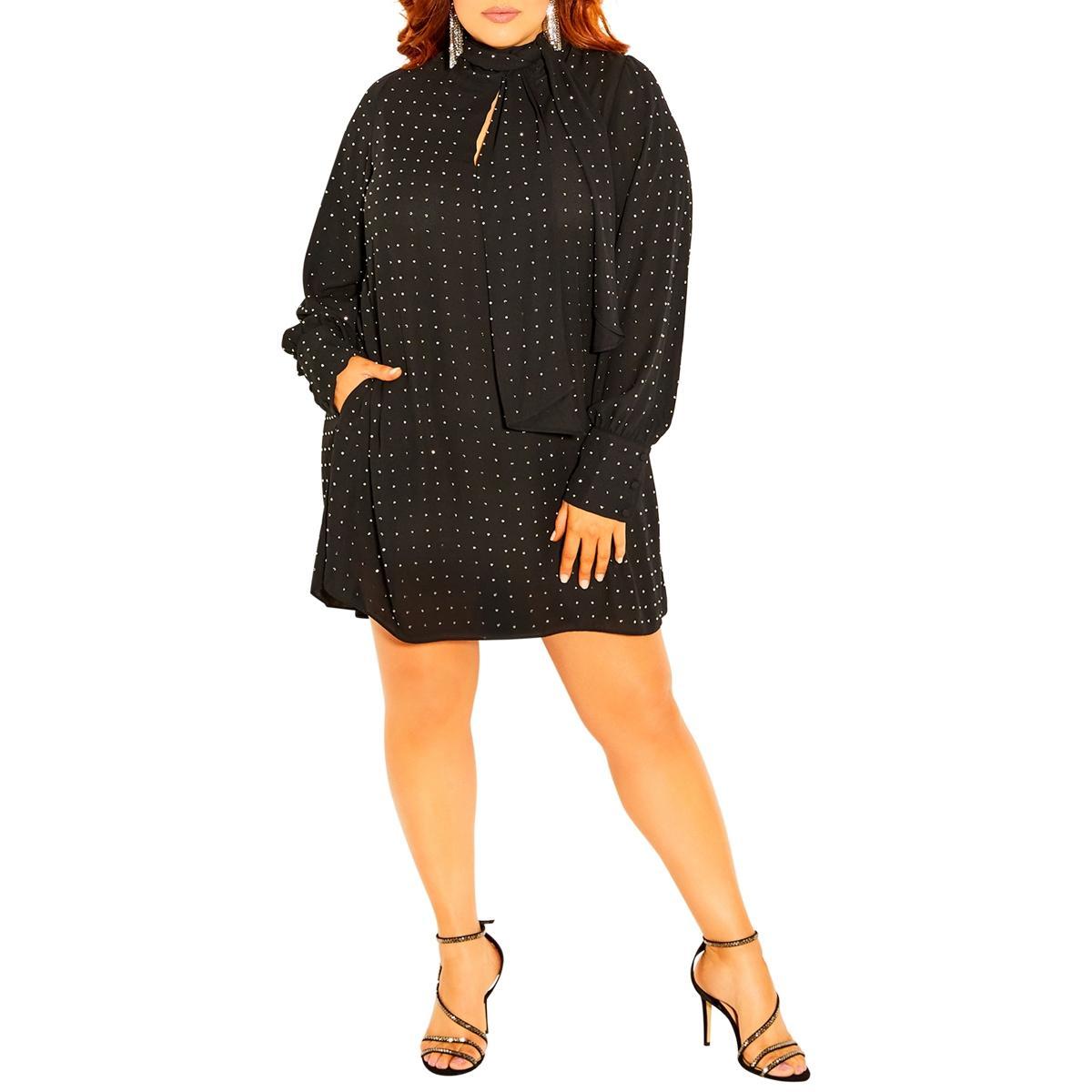 City Chic Womens Nailhead Tunic Top Product Image