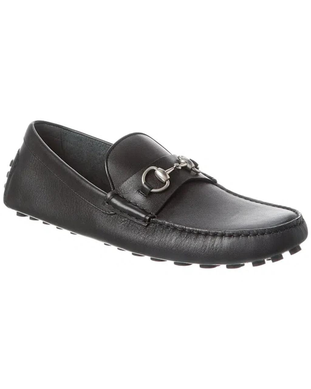 GUCCI Horsebit Leather Loafer In Black Product Image