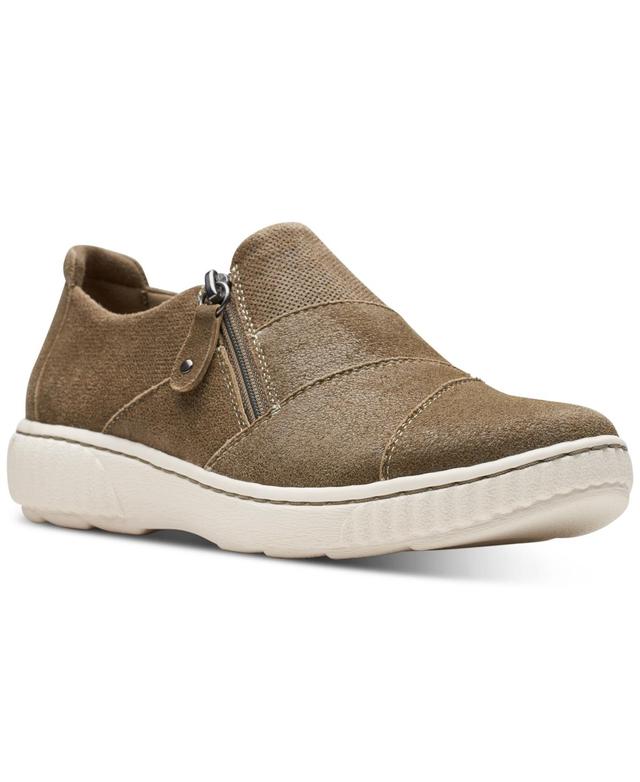 Clarks Womens Caroline Grace Side-Zip Comfort Flats Product Image