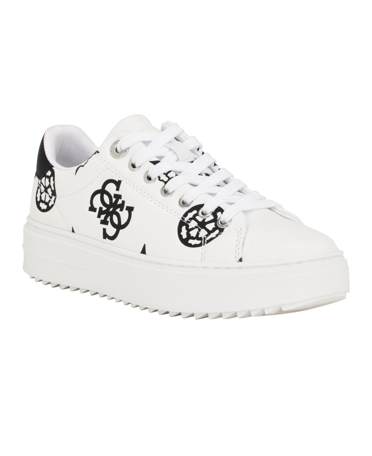 Guess Womens Denesa Treaded Platform Lace-Up Sneakers Product Image