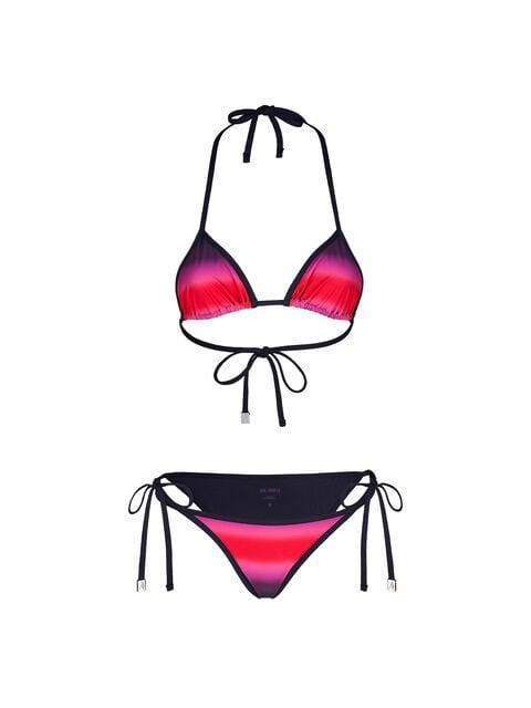 Red, black and fuchsia bikini Product Image