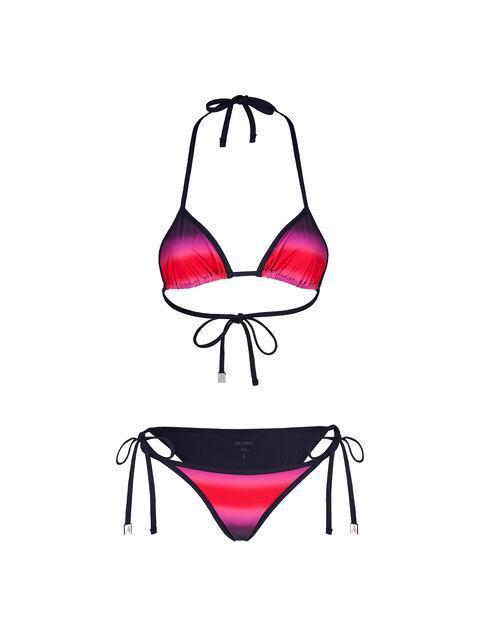 Red, black and fuchsia bikini Product Image