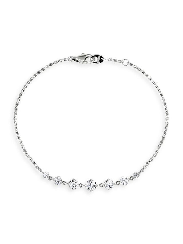 Womens Vrai X Brides Infinity Linked 14K Gold & Lab-Grown Diamond Tennis Bracelet - White Gold Product Image