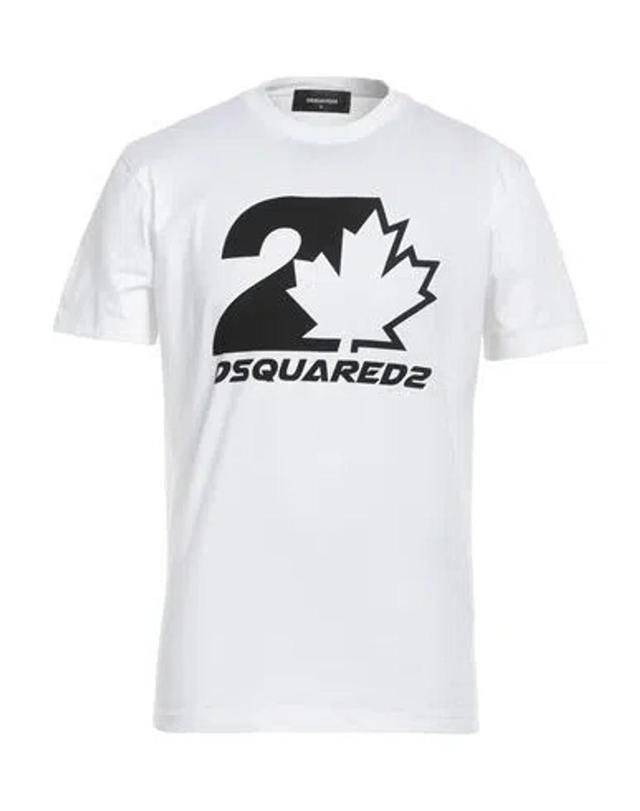 DSQUARED2 Man T-shirt White Size L Cotton Product Image